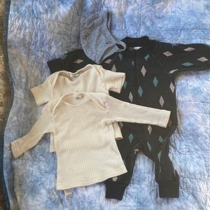 Bundle of merino/ natural fiber baby clothes
